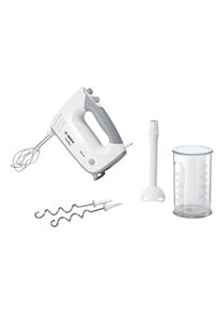 Bosch Handmixer »ErgoMixx MFQ36440«, 450 W, 2 Rührbesen, 2 Edelstahl-Knethaken, Pürierstab, Becher grau Mixer