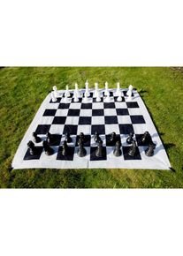 ALLDORO Spielzeug-Gartenset »XXL Garten Schach«, 38-tlg., inkl. Tragetasche schwarz-weiß