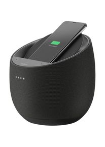 Belkin Smart Speaker »Soundform Elite«, (WLAN, Bluetooth, Alexa-Sprachsteuerung, drahtloses Ladegerät) schwarz „Push-Push“-Konfiguration mit zwei...