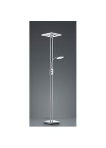 Trio LEUCHTEN LED Stehlampe »Avignon«, 1 flammig-flammig, dimmbarer LED Fluter mit Lesearm, Fluterschirm getrennt kippbar grau chromfarben
