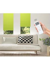GOOD LIFE Elektrisches Rollo »Vau - SMART HOME«, Lichtschutz, ohne Bohren, mit Fernbedienung grün apfelgrün/weiß + weiß