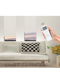 GOOD LIFE Elektrisches Rollo »Vau - SMART HOME«, abdunkelnd, energiesparend, ohne Bohren, mit Fernbedienung beige creme/weiß + weiß