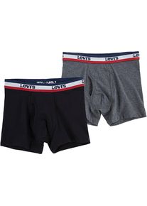 Levi's® kids LEVI'S® KIDS Boxershorts »SPORTSWEAR LOGO BOXER BFIEF«, (2 St.), for BOYS grau M (140/152) 2 St. schwarz, grau Levi's®Kids Boxershorts für Jungen