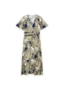 Mango Sommerkleid Damen Gr&ouml;&szlig;e 44 navy / khaki / wei&szlig;