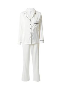 Bluebella Pyjama 'Claudia' Damen Gr&ouml;&szlig;e S creme / schwarz Winterkleid