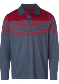 Catamaran Herren Langarm-Shirt dunkelblau-dunkelrot