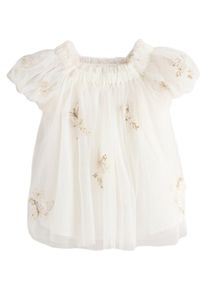 next Kleid M&auml;dchen Gr&ouml;&szlig;e 80 beige / wei&szlig;