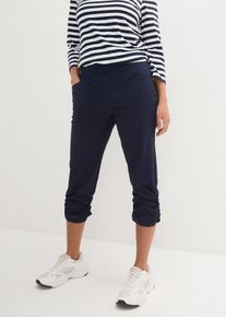 Capri-Hose aus Baumwoll-Mix in blau, Grösse 38, 97% Baumwolle, bonprix