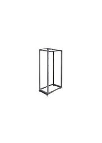 StarTech.com 4-Pfosten-Rack mit einstellbarer Tiefe, 42U, Stahl, 600kg, Schwarz - 4POSTRACK42