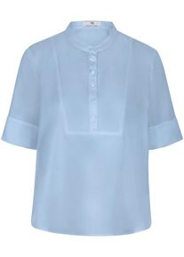 Peter Hahn - Bluse zum Schlupfen, blau, Gr. 44, Seide