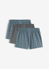 Lockere Jersey Boxershorts (3er Pack) in grau, Grösse 8 (XXL), bonprix