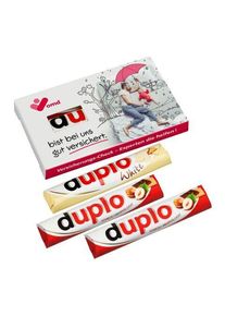 Werbeartikel: 3er Duplo-Pack (2 Duplo klassisch und 1 Duplo weiß) | | mit deinem Logo bedrucken