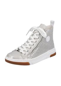 Rieker, Femmes Baskets hautes, argent / blanc