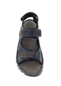 Reflexan Witt Herren Sandale mit kontrastfarbigen Details, marine, Größe 44, 100% Glattleder
