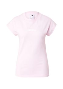 adidas Sportswear Funktionsshirt 'Essentials Linear' Damen, pastellpink / weiß, Größe XS