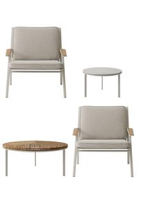 Open-Air Outdoor Set 5 Lounge Klein Vipp