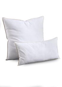 Kissen Daunen Touch weich in weiss | 40x80 cm | bonprix