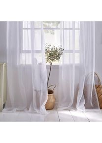 Gardinen aus leichtem Voile (2er Pack) in weiss, 145x150 cm, bonprix