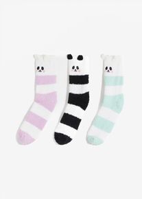 Kuschelsocken (3er-Pack) in schwarz, Grösse 31-34, bonprix