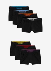 Boxershorts mit weicher Baumwolle (7er Pack) in schwarz, Grösse 140/146, 95% Baumwolle, bonprix