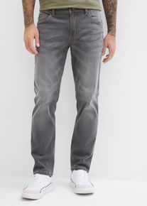 Regular Fit Stretch-Jeans Straight in grau, Grösse 50, bonprix