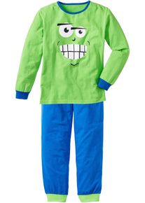 Pyjama mit weicher Baumwolle (2-tlg. Set) in grün, Grösse 104/110, 100% Baumwolle, bonprix