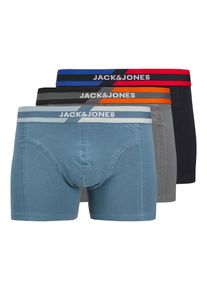 Jack & Jones JACK & JONES, Hommes Boxers 'JACSteve', bleu / gris foncé / rouge / noir