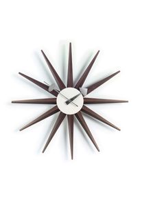 Sunburst Clock Wanduhr - Nussbaum Vitra EINZELST&Uuml;CK