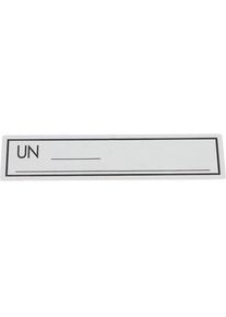 Autocollants Produits dangereux, UN, sans texte, lot de 1000, blanc
