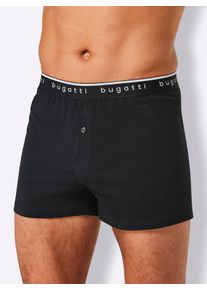 Bugatti Witt Herren Boxershorts, schwarz, Größe 5, 100% Baumwolle