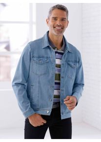 WITT Herren Jeans-Jacke, blue-bleached, Größe 62, 99% Baumwolle, 1% Elasthan