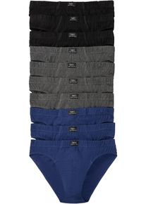 Slip (10er Pack) in schwarz, Grösse 8 (XXL), 100% Baumwolle, bonprix