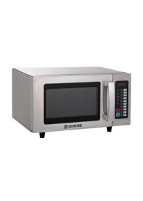 GastroHero Mikrowelle ECO 1000 W, Gastro Mikrowelle, 25 Liter, Auftaufunktion, inkl. LED Display mit Touch-Pad, Edelstahl