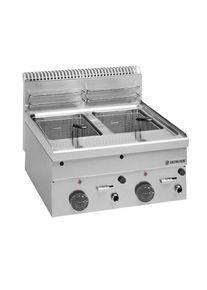 MBM Gastro Gas-Fritteuse Serie 66 - 60/60 8+8 Liter Tischgerät / Friteuse