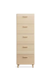 Relief Kommode hoch mit Beinen Esche String Furniture