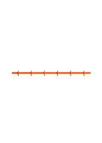 Relief Hakenleiste B82cm orange String Furniture