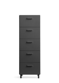 Relief Kommode hoch mit Beinen Grau String Furniture
