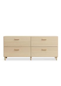 Relief Kommode niedrig mit Beinen Esche String Furniture