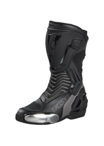 Mandalika Damen Motorradstiefel lang grau 42