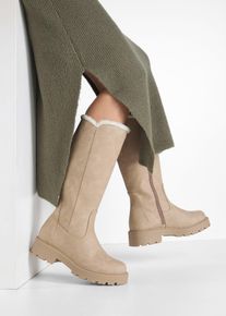 Stiefel in beige, Grösse 42, bonprix