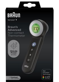Braun Sensian 7 BNT400B Schwarz Age Precision Stirn Thermometer