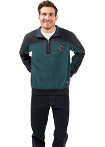 Marco Donati Herren Sweatshirt blau-grün