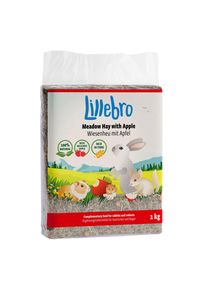 1kg Wiesenheu mit Wildapfel Lillebro für Nager und Kaninchen