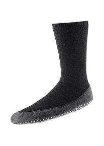 Falke Cosyshoe Hausschuhe - grau - Gr. 45-46 - Schurwolle/Polyamid