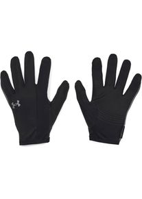 Under Armour Storm Run Laufhandschuhe Herren - schwarz - Gr. M - Polyester/Elastan/Leder