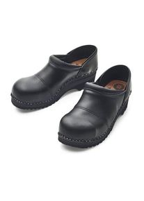 Troentorp Clogs Garten-Holzschuh mit Schutzkappe Schwarz 35
