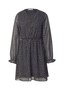 ABOUT YOU Kleid 'Caro' Damen Gr&ouml;&szlig;e 40 grau / wei&szlig; Winterkleid