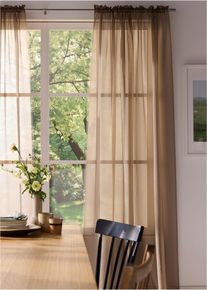 Gardinenstange mit Endstück Zylinder in silber | 120 cm | bonprix