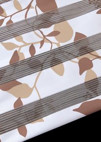Doppelrollo mit Ranken in beige | 130x45 cm | bonprix