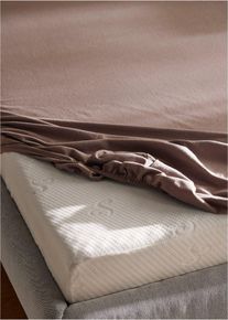 Biber Spannbettlaken in braun | 160x200 cm | 100% Baumwolle | bonprix